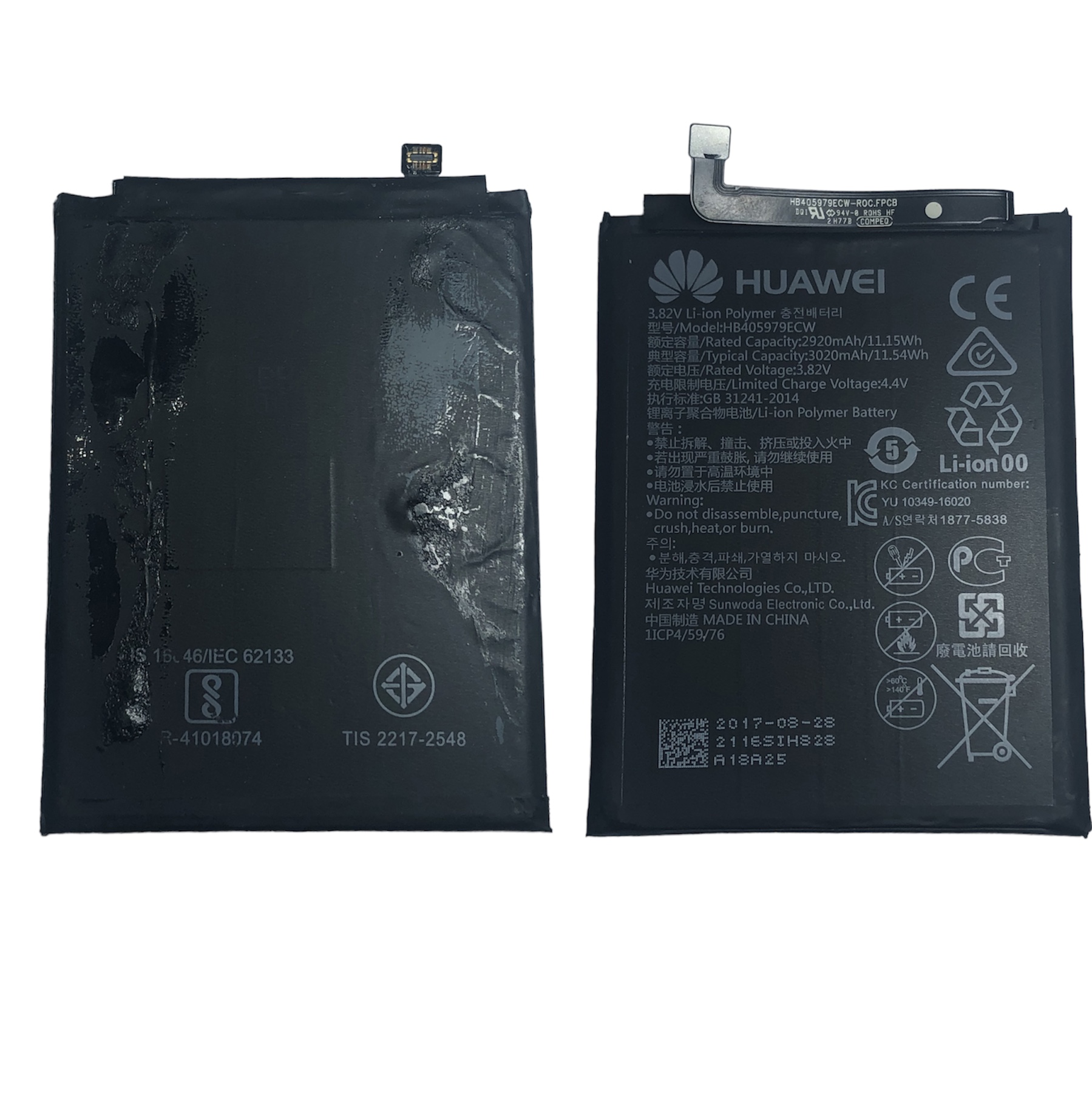 Batería huawei y5 2017 / mya-l03 original usada